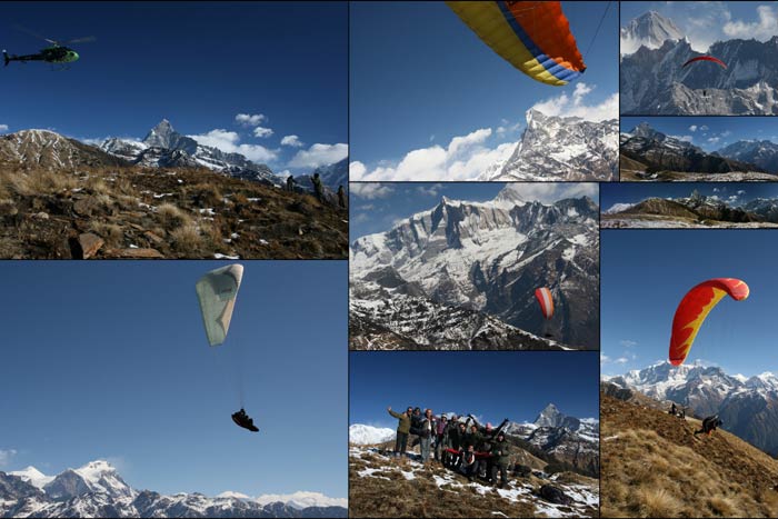 korchon blue sky paragliding nepal